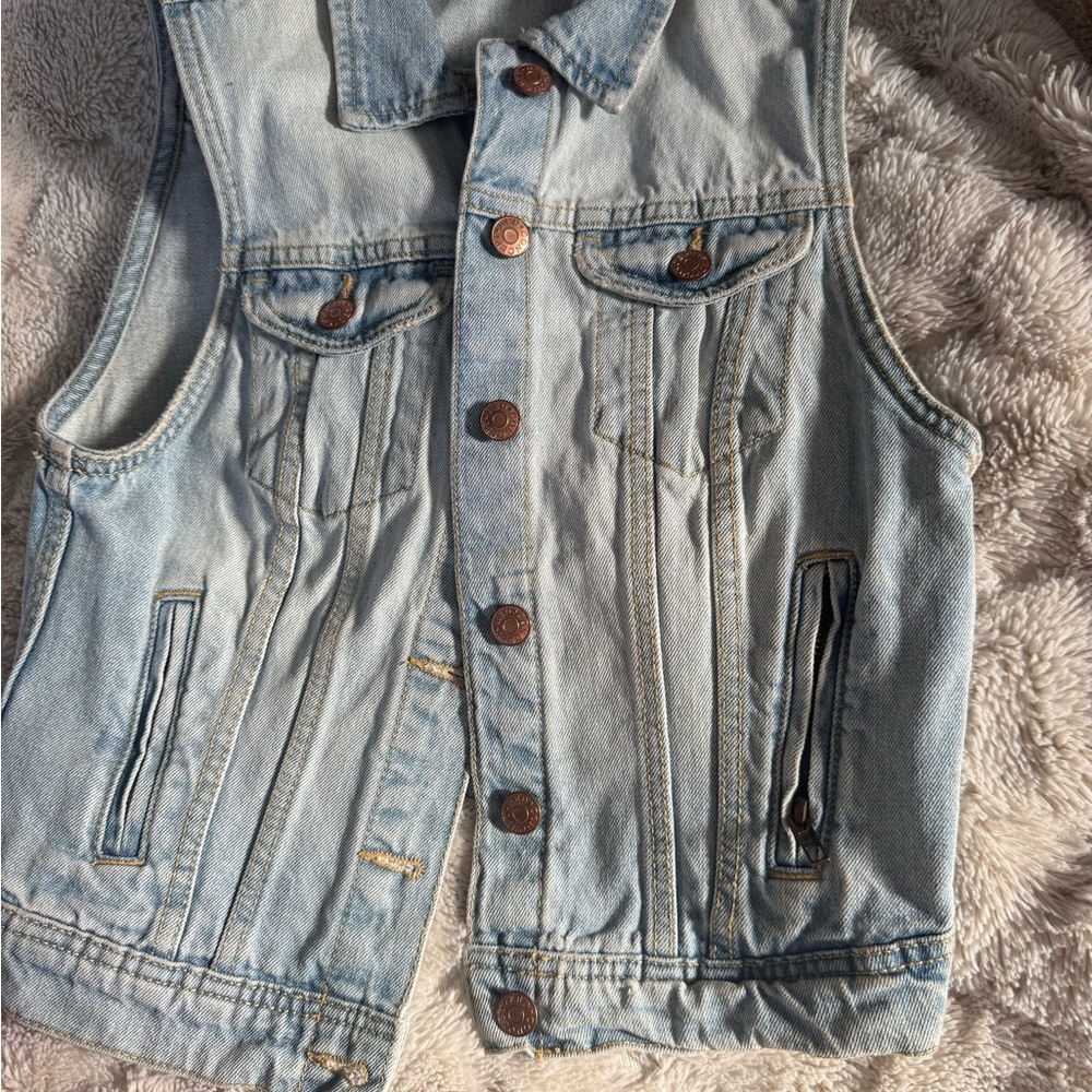 Divided Light Blue Denim Vest
